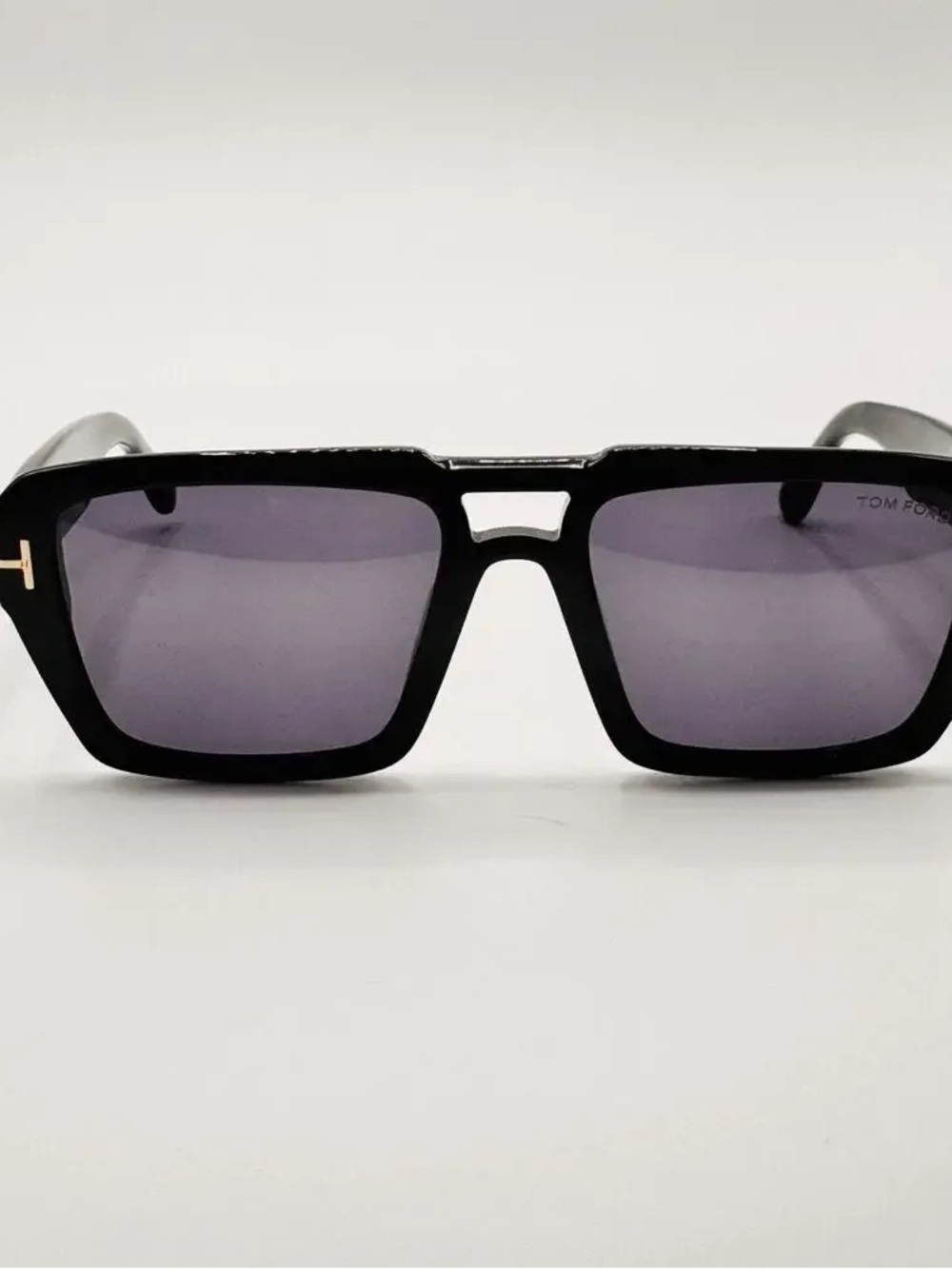 Tom Ford Black Frame Sunglasses with Dark Gray Lenses